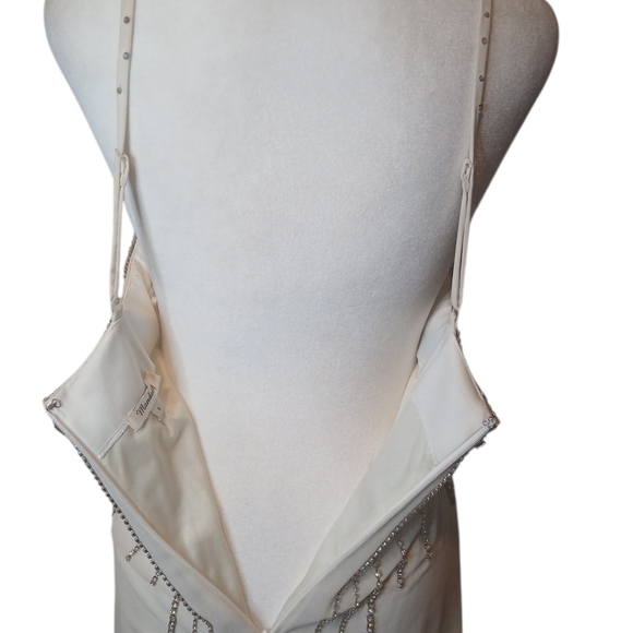 MANDALAY SILK JEWELED DRESS SZ 4 STUNNING - Picture 6 of 10